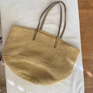 J Crew soft woven tote. Used once or twice.